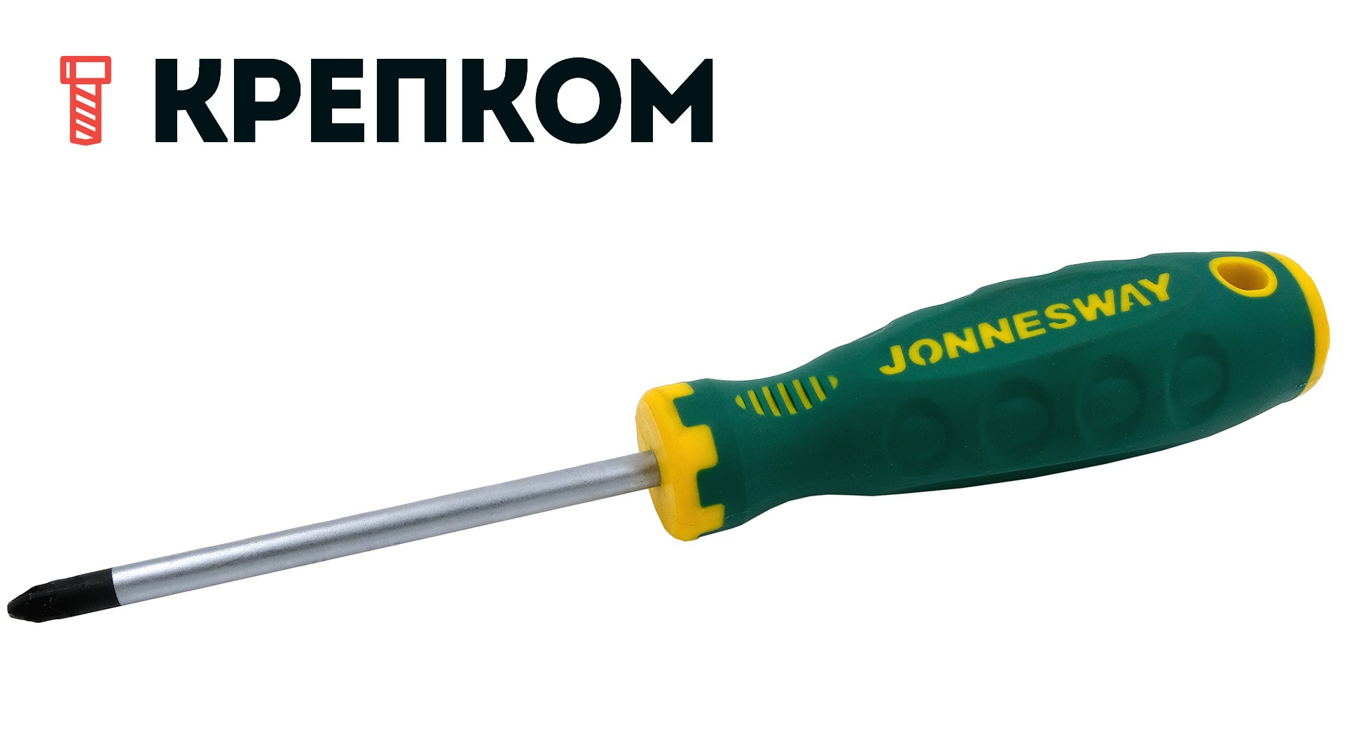 Отвертка Pozidriv Jonnesway ANTI-SLIP GRIP